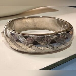 Elegant Silver Bangle Bracelet